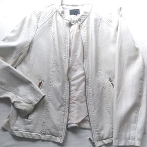 a.n.a., off-white faux leather jacket, L.